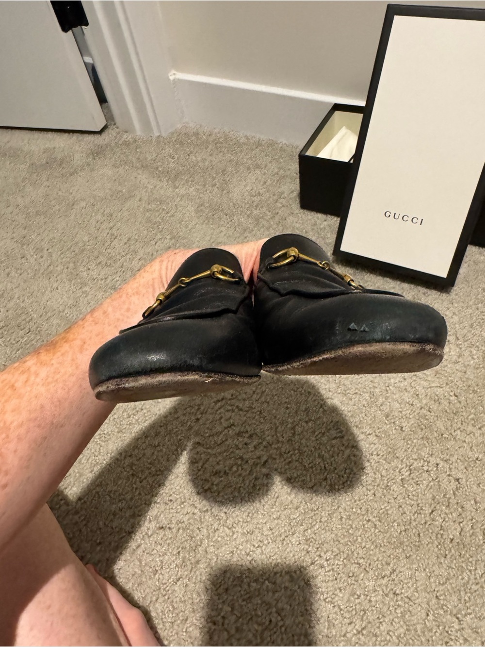 Gucci Black Leather Princetown Mules - Picture 2 of 8